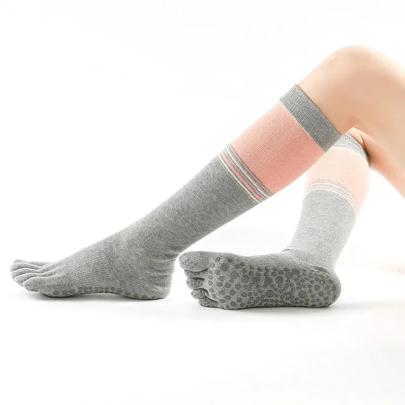 024 Autumn Winter Women's Five-Finger Crew Socks