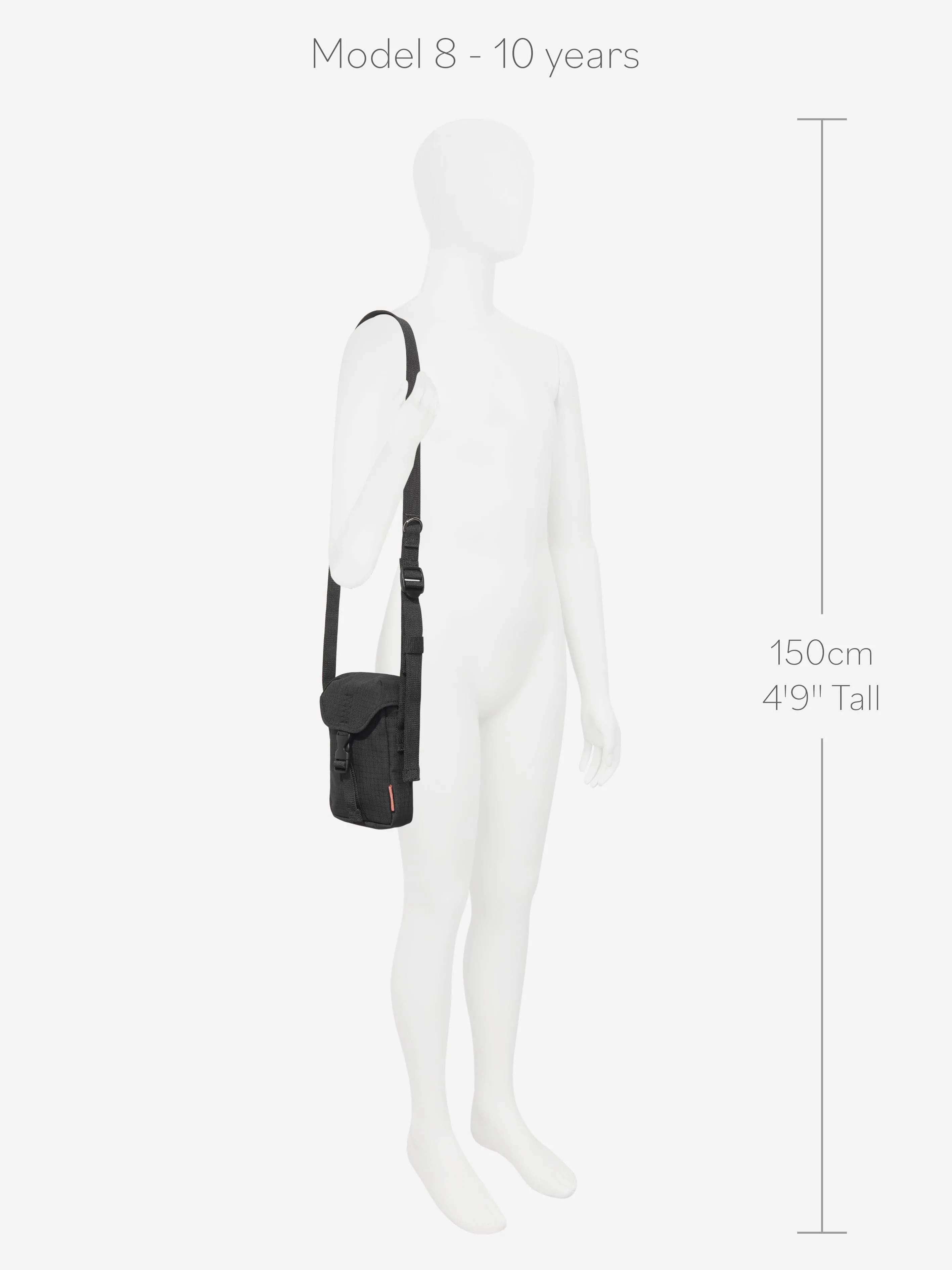 Acne Studios Kids Nylon Crossbody Bag in Black