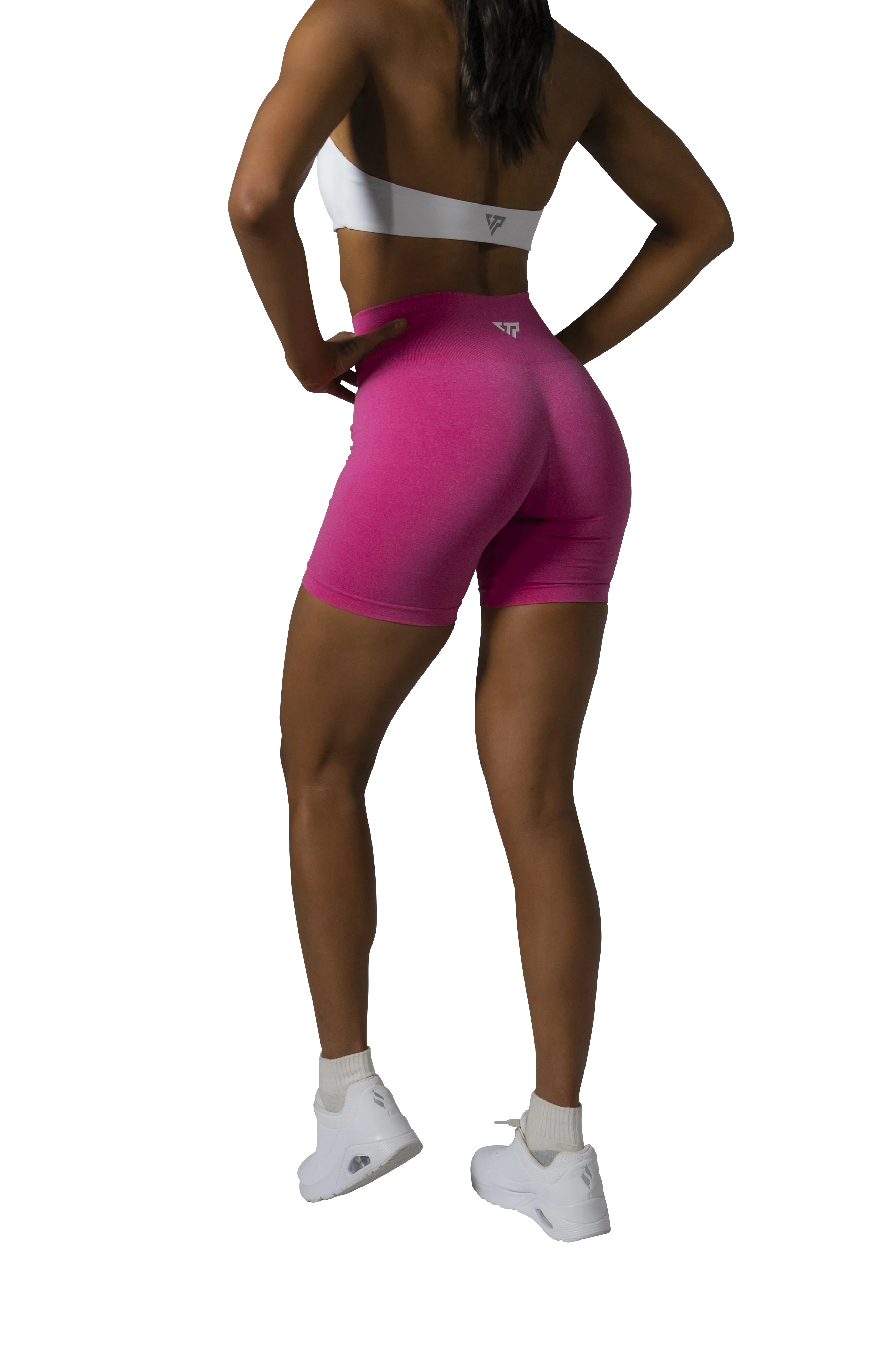 ACTIVE SEAMLESS SHORTS - HOT PINK