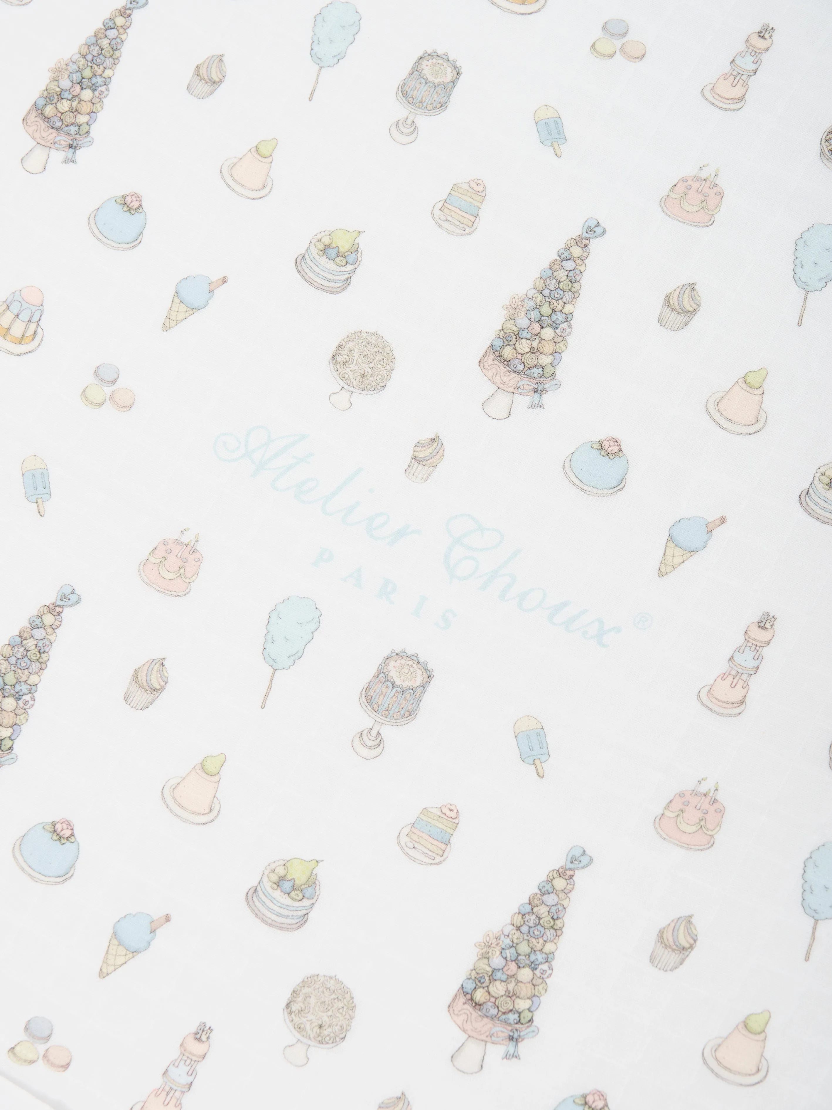 Atelier Choux Baby Boys Sweetie Pie Swaddle in Blue