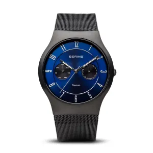 Bering Sale Titanium Brushed Black Watch