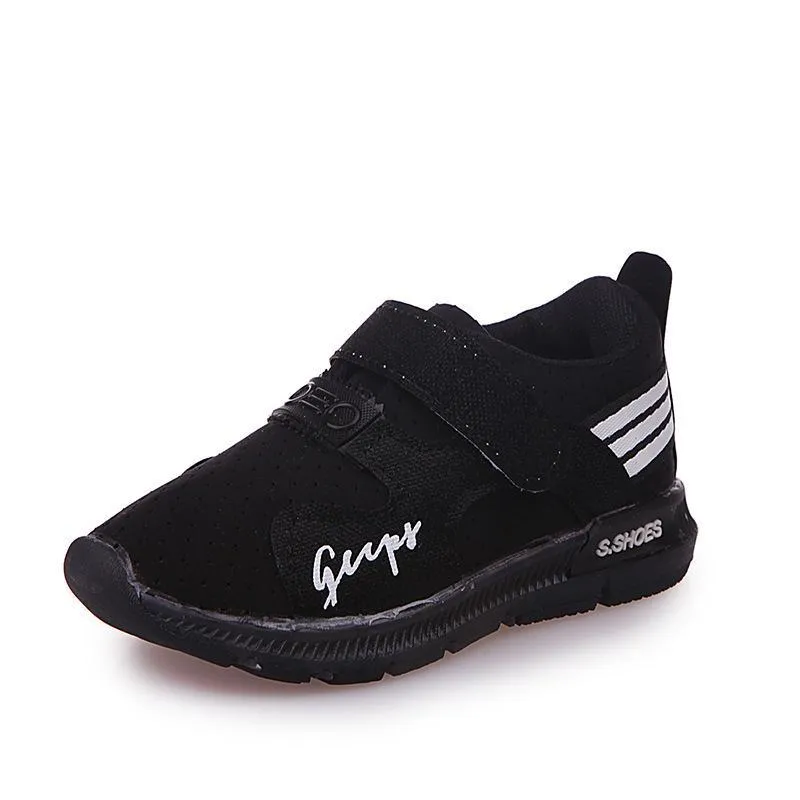 Black LED Velcro Shoes