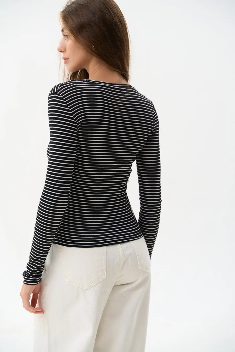 Black Striped Long Sleeve