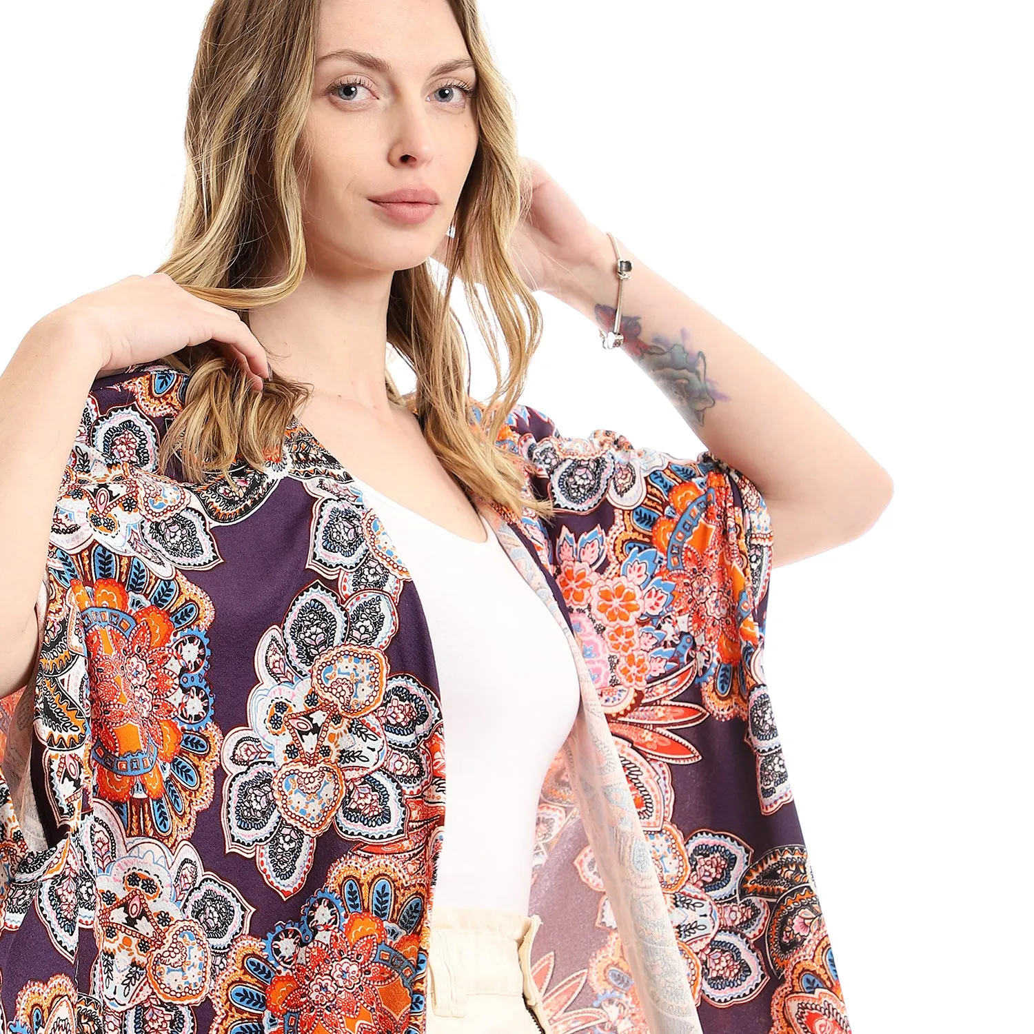 Chic Long Open Kimono - Kady