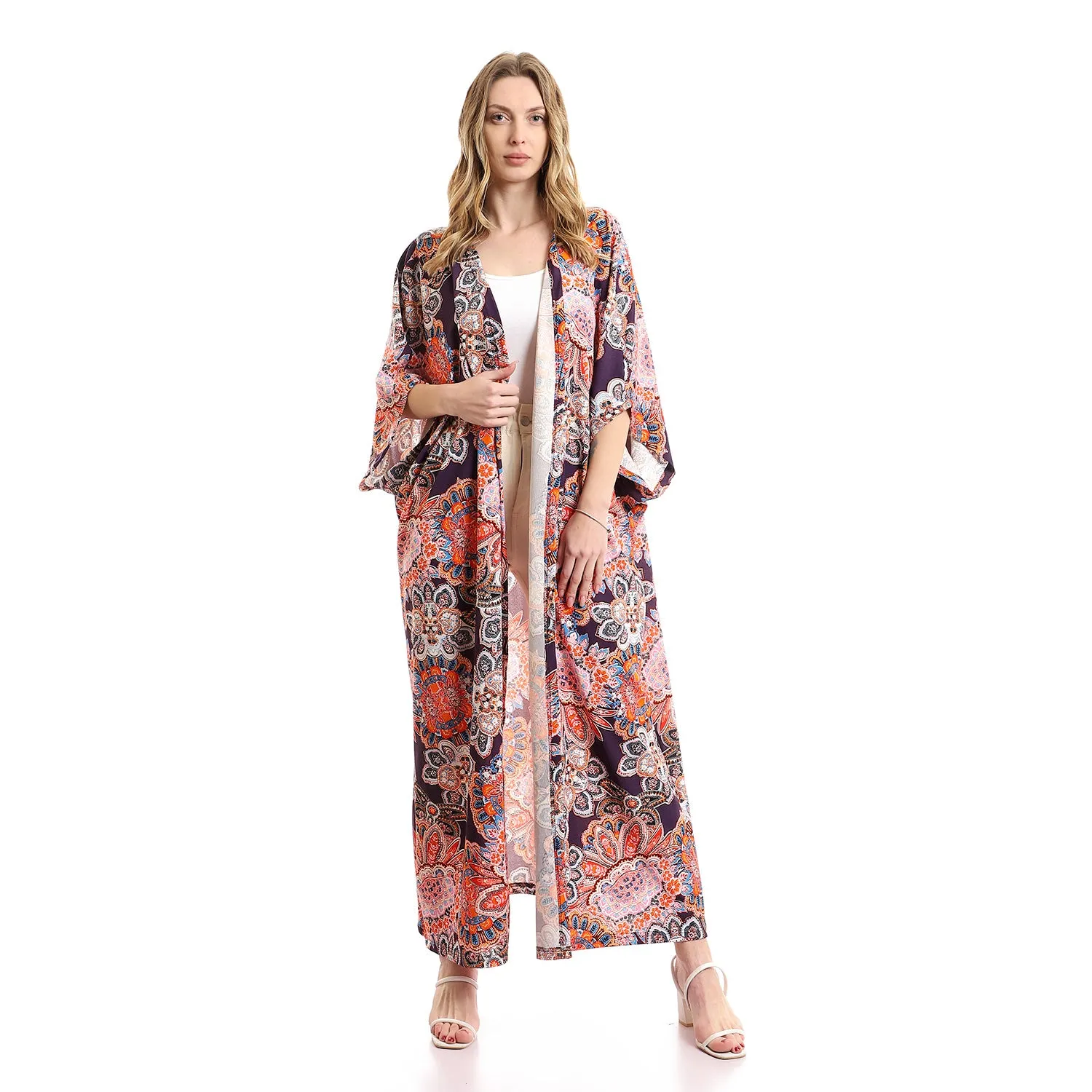 Chic Long Open Kimono - Kady