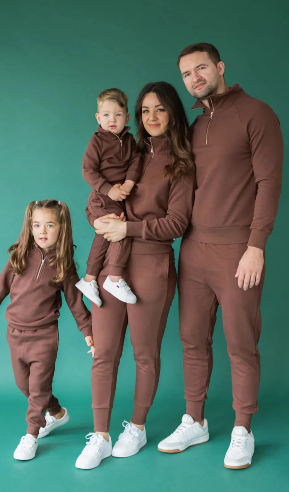 Chocolate Childrens Thick Ribbed Tracksuit (Matching Available)