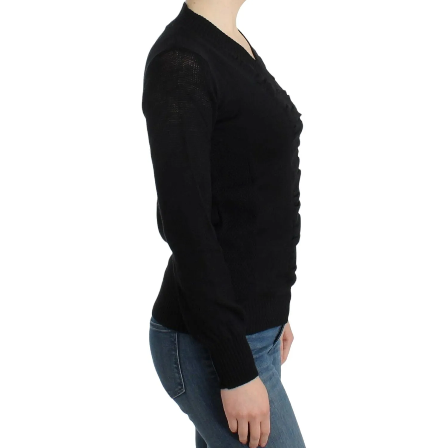 Costume National Elegant V-Neck Lightweight Sweater