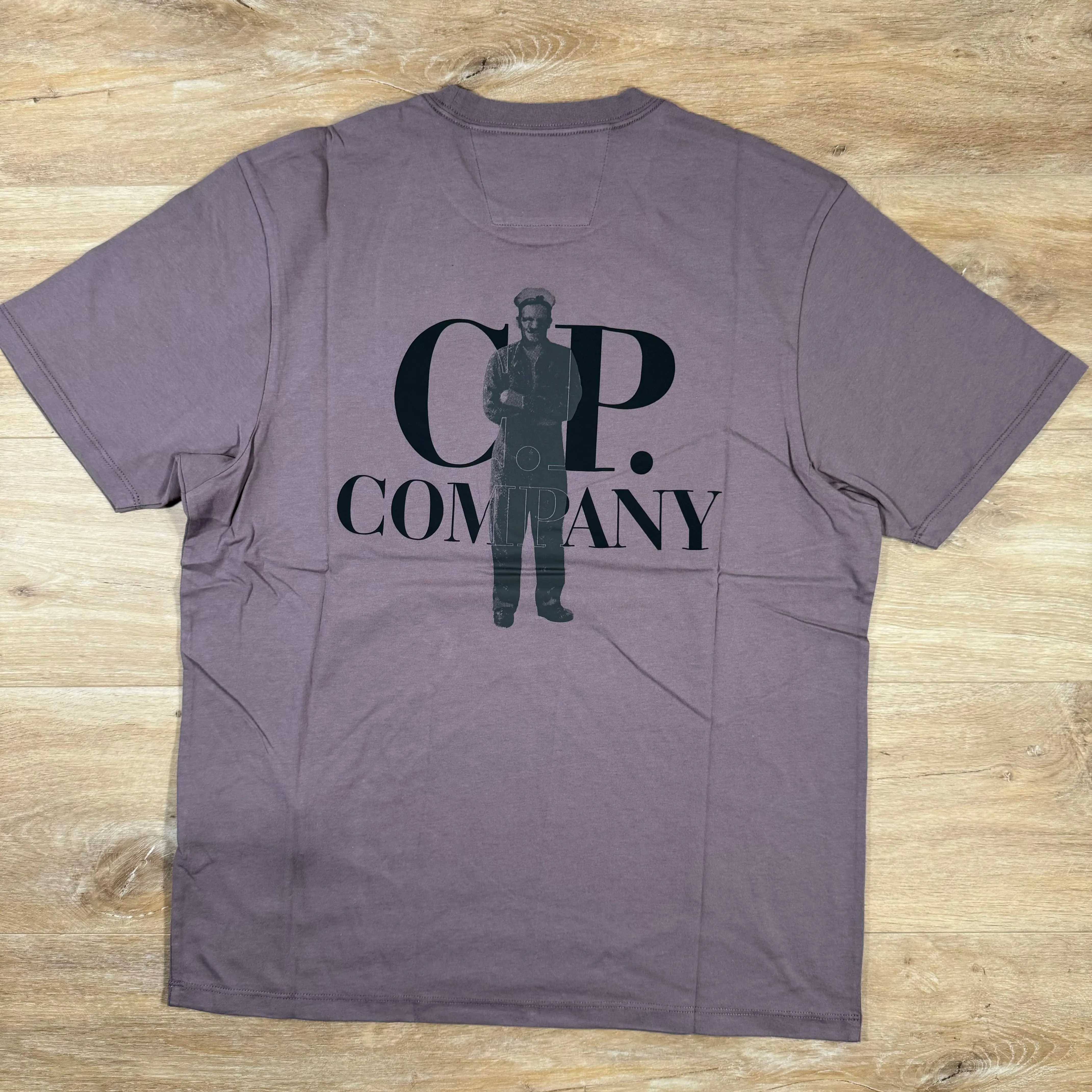 C.P. Company Bold British Sailor T-Shirt in Purple Dove