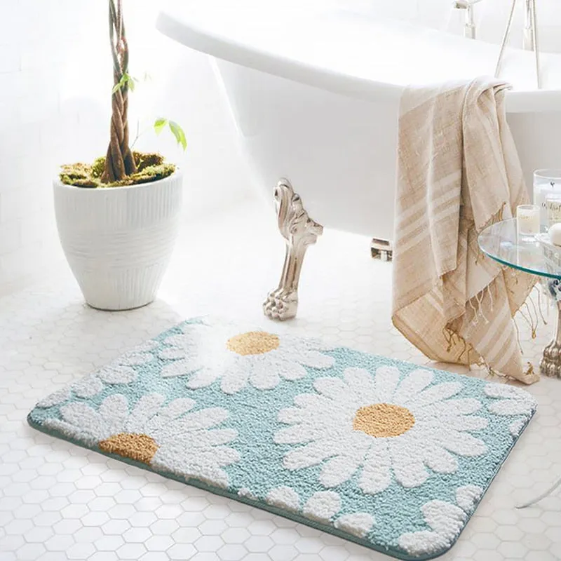 Daisy Bloom Bath Mat