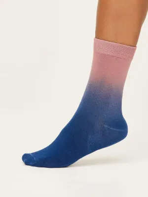 Dip Dye Socks - Damson Purple