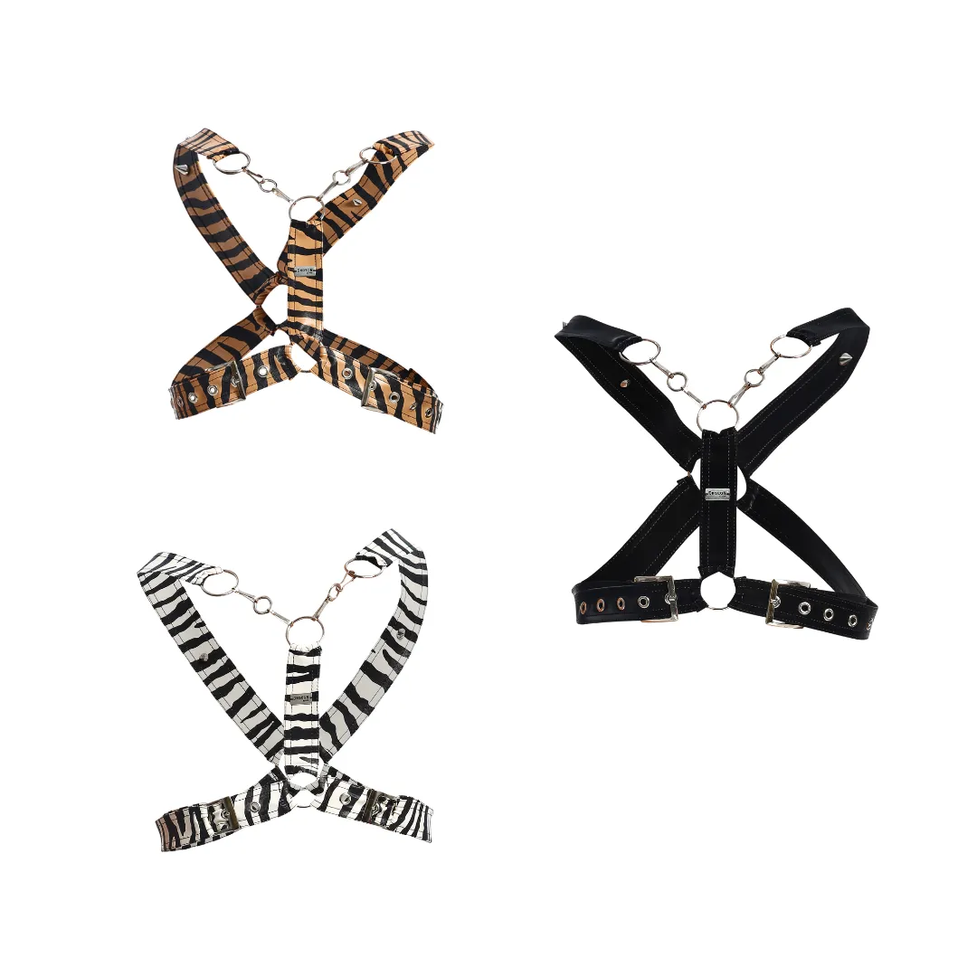 Dngeon Cross Chain Harness -Animal-