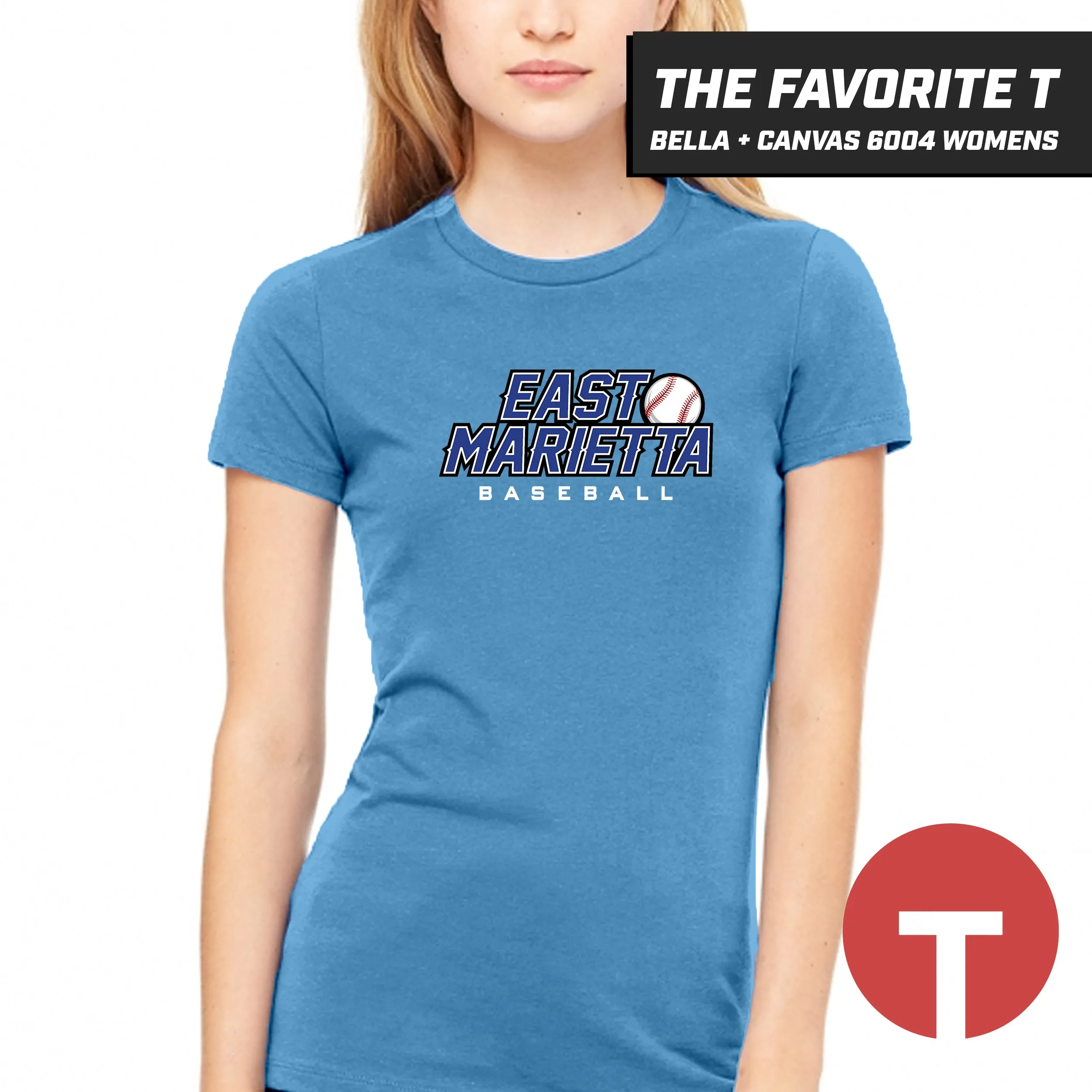 East Marietta Little League - Bella Canvas 6004 Womens "Favorite T"