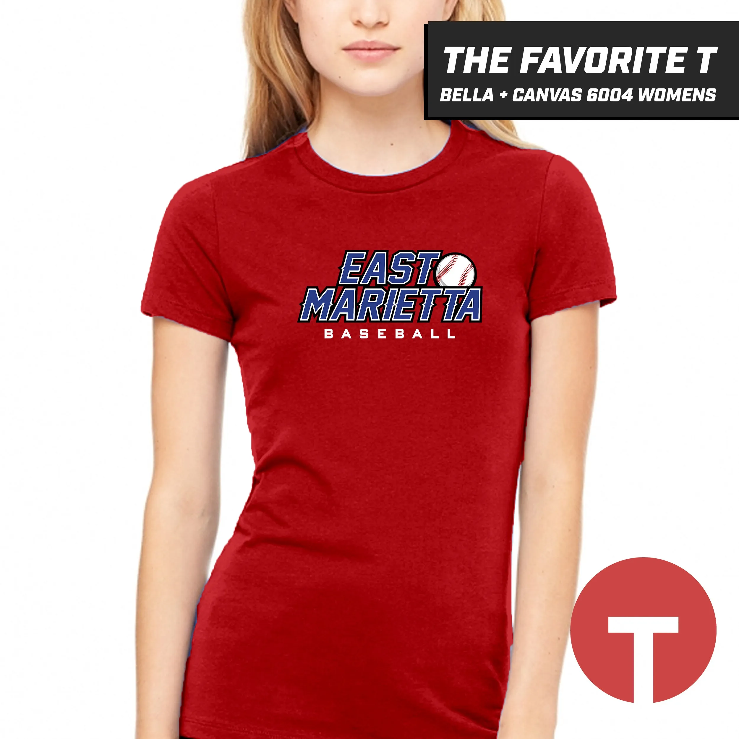 East Marietta Little League - Bella Canvas 6004 Womens "Favorite T"