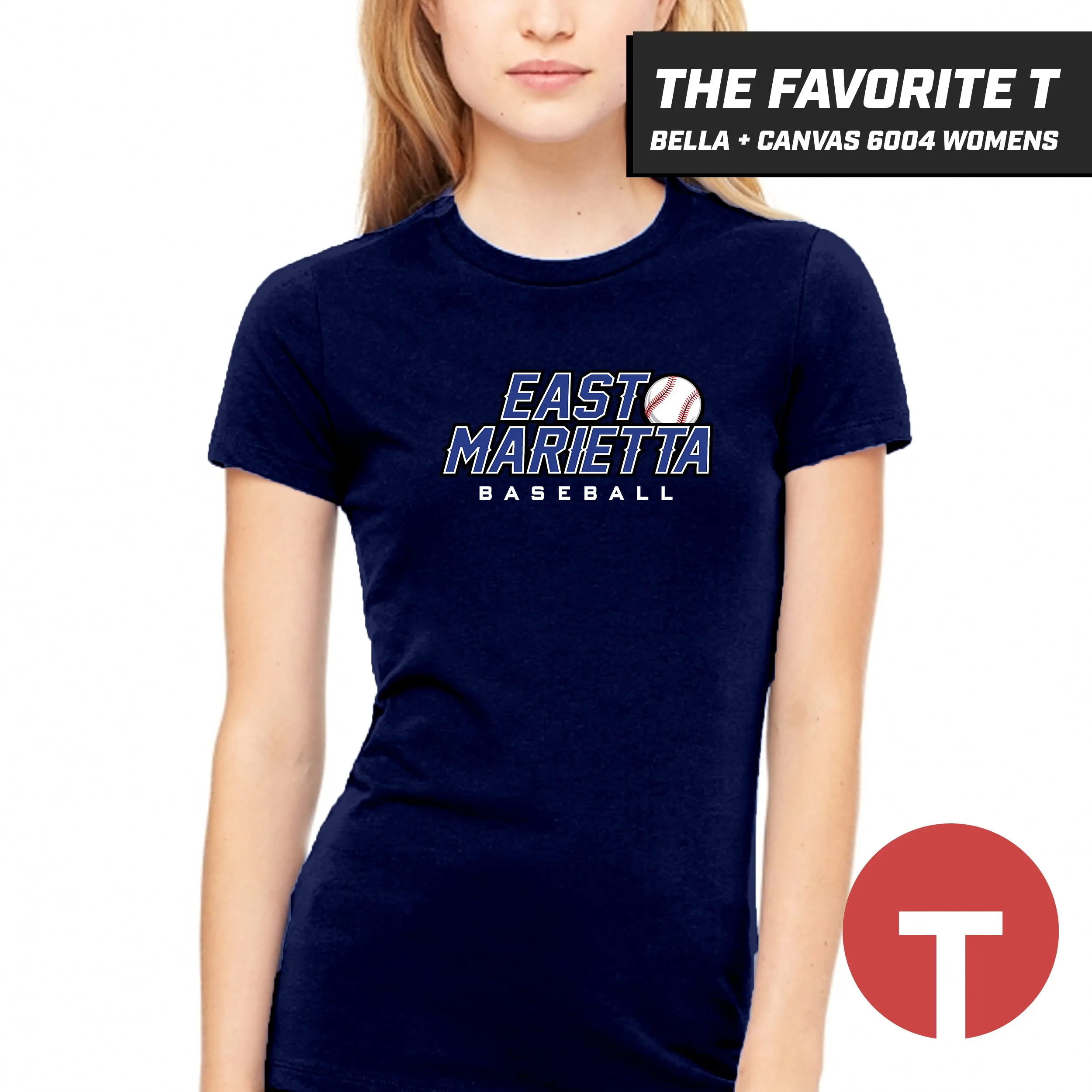 East Marietta Little League - Bella Canvas 6004 Womens "Favorite T"