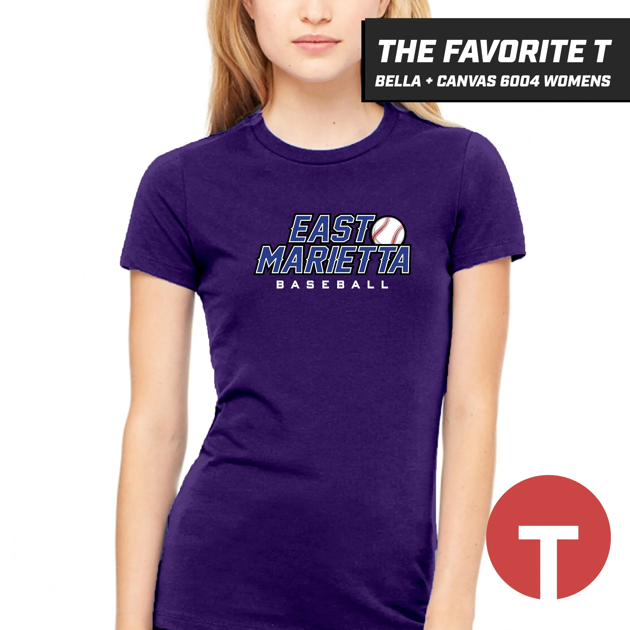 East Marietta Little League - Bella Canvas 6004 Womens "Favorite T"