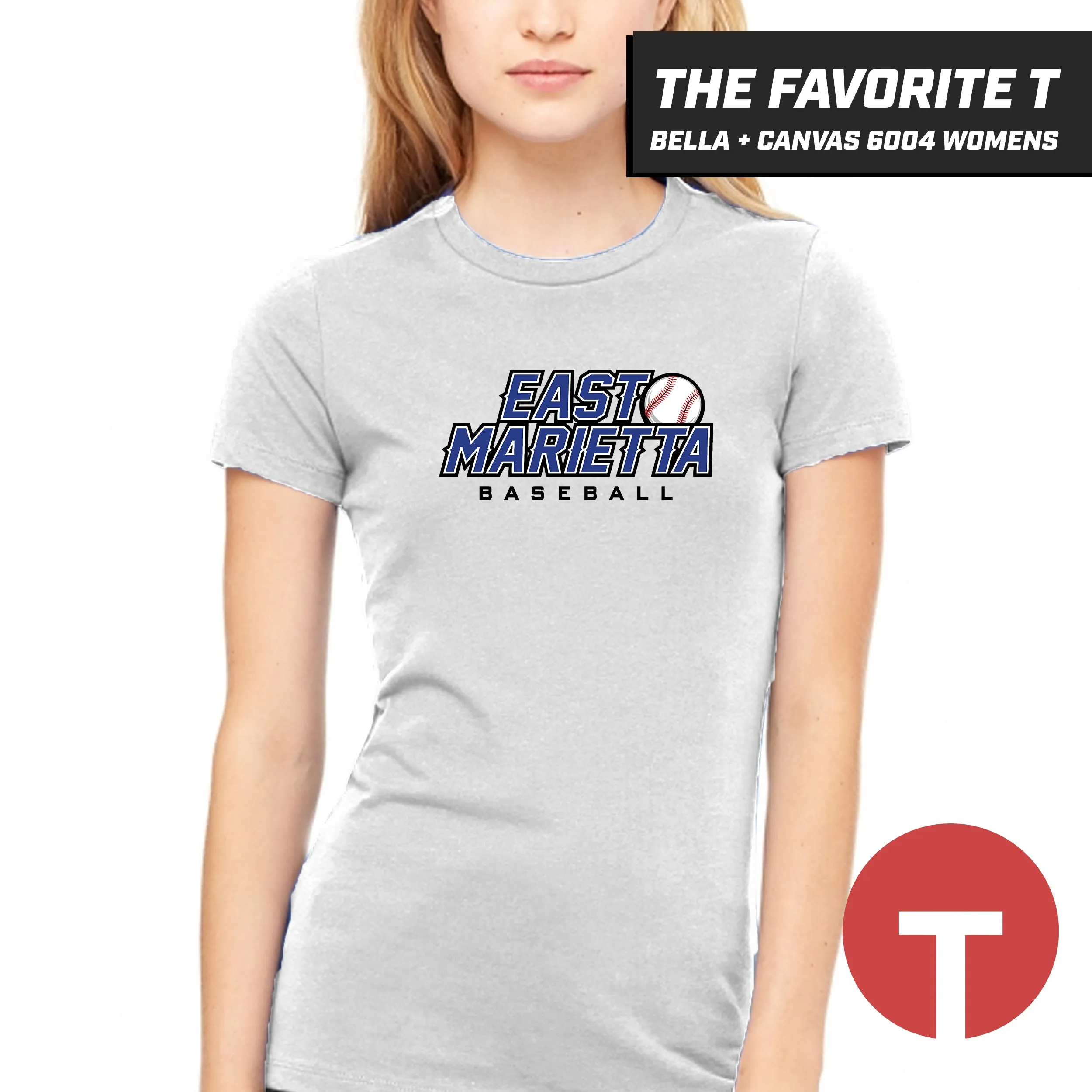 East Marietta Little League - Bella Canvas 6004 Womens "Favorite T"