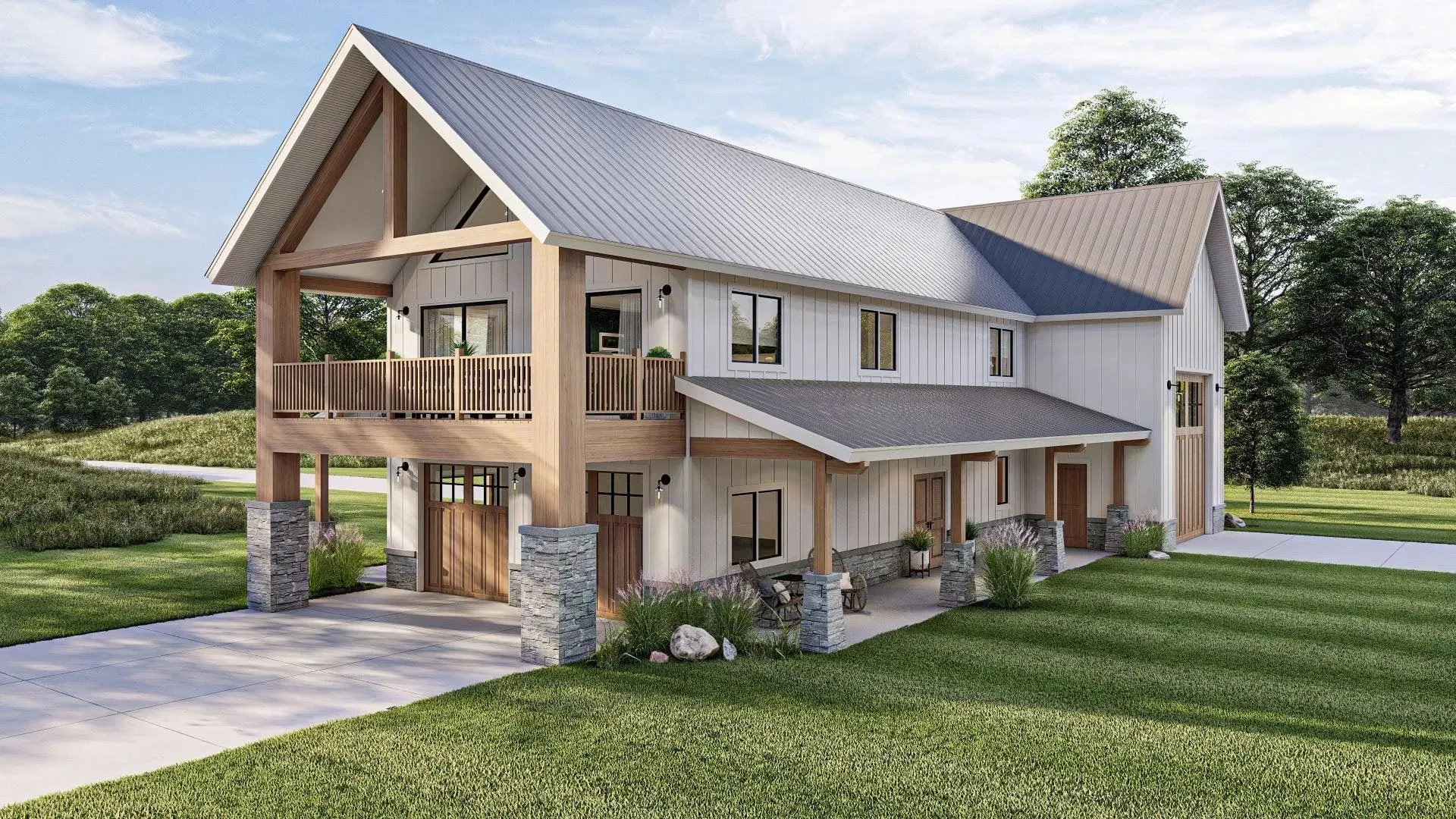 Elegant Barndominium Style 2-Bedroom Home with 1,275 sq ft of Comfortable Living