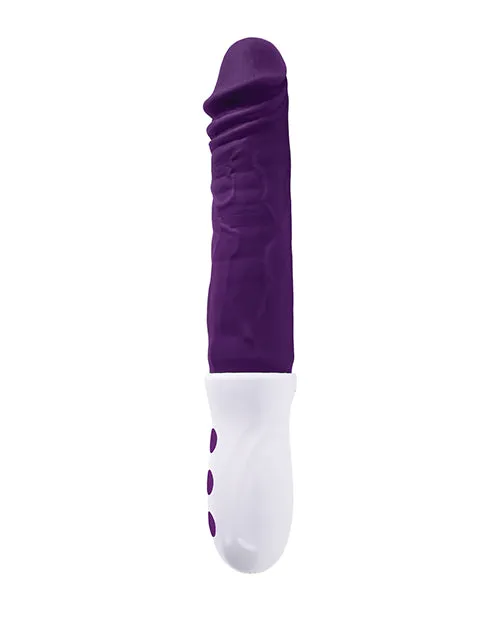 Evolved Plum Thrust Realistic Shaft Vibrator - Purple