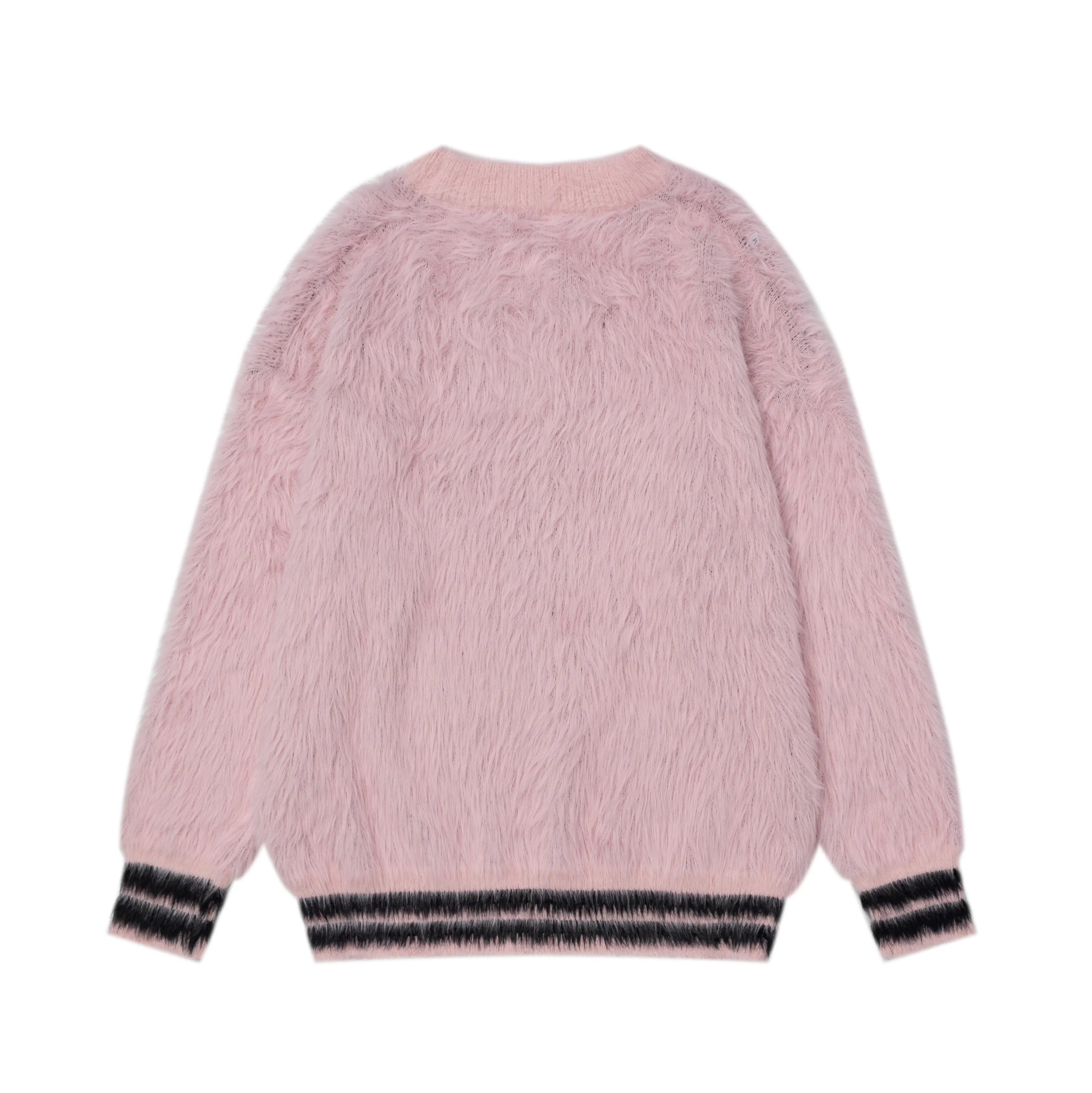 Faire Echo Fall Winter Pink Cat Mohair Sweater