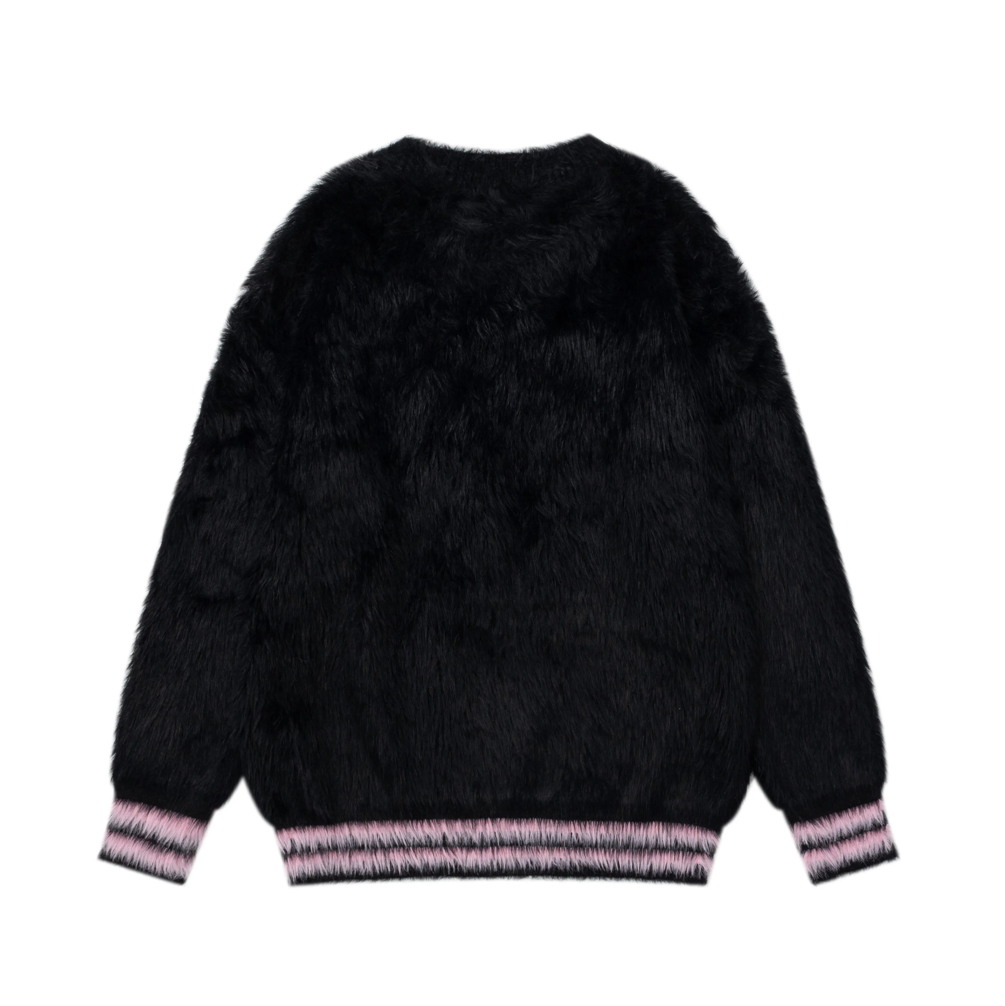 Faire Echo Fall Winter Pink Cat Mohair Sweater