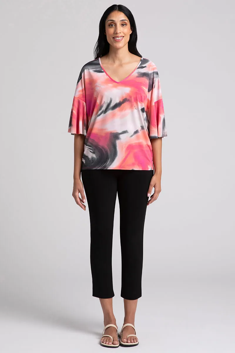 Flutter Dolman Top | Marble Print