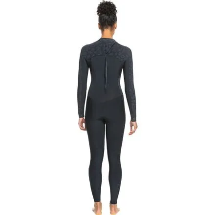 GBS Swell Series Wetsuit with 5/4/3mm Back Zip - Women's Roxy, Black