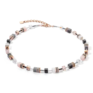 GeoCUBE® Iconic necklace rose gold soft