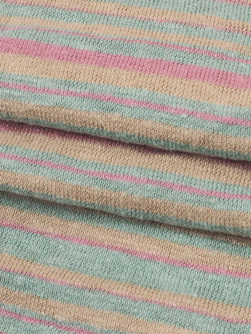 Hemp & Organic Cotton Blended Light Weight Stripe Jersey Fabric For Tshirt ( J2017Y Group )