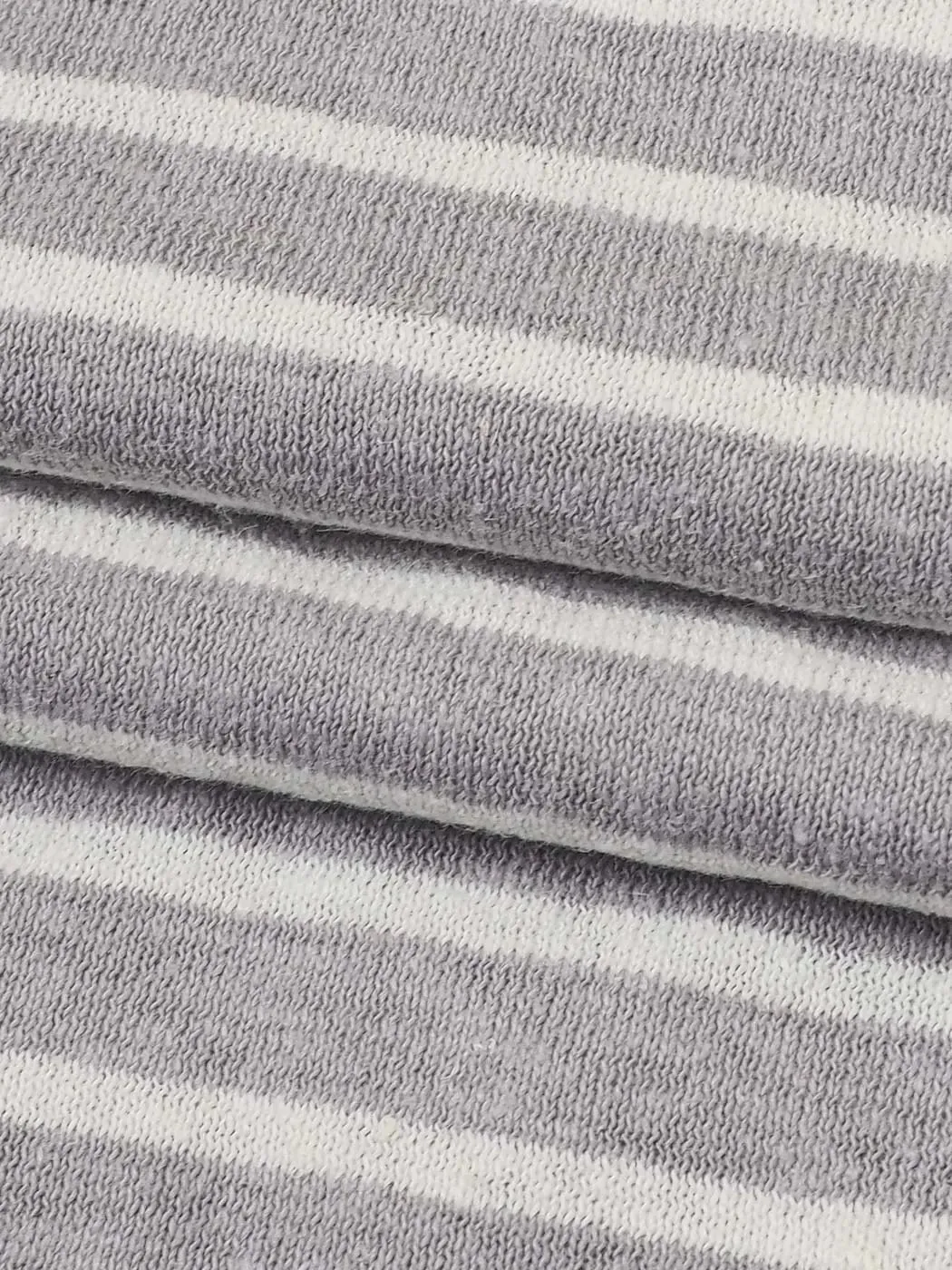 Hemp & Organic Cotton Blended Light Weight Stripe Jersey Fabric For Tshirt ( J2017Y Group )