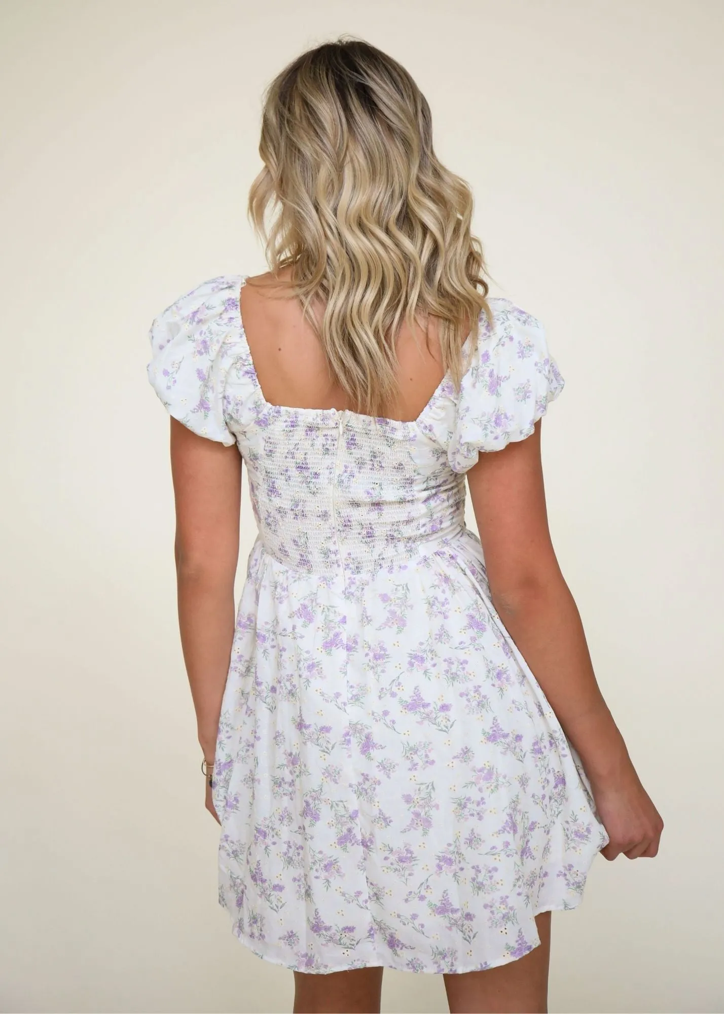 Jessa Mini Dress in Lavender