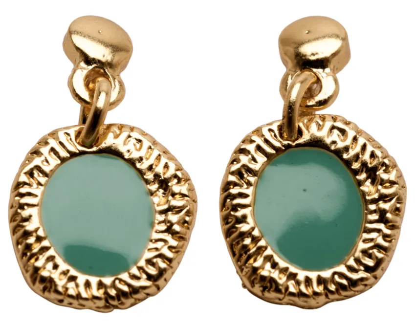 Karine Sultan Enamel Drop Earrings