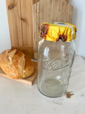 Large Sunflower Jar Cover