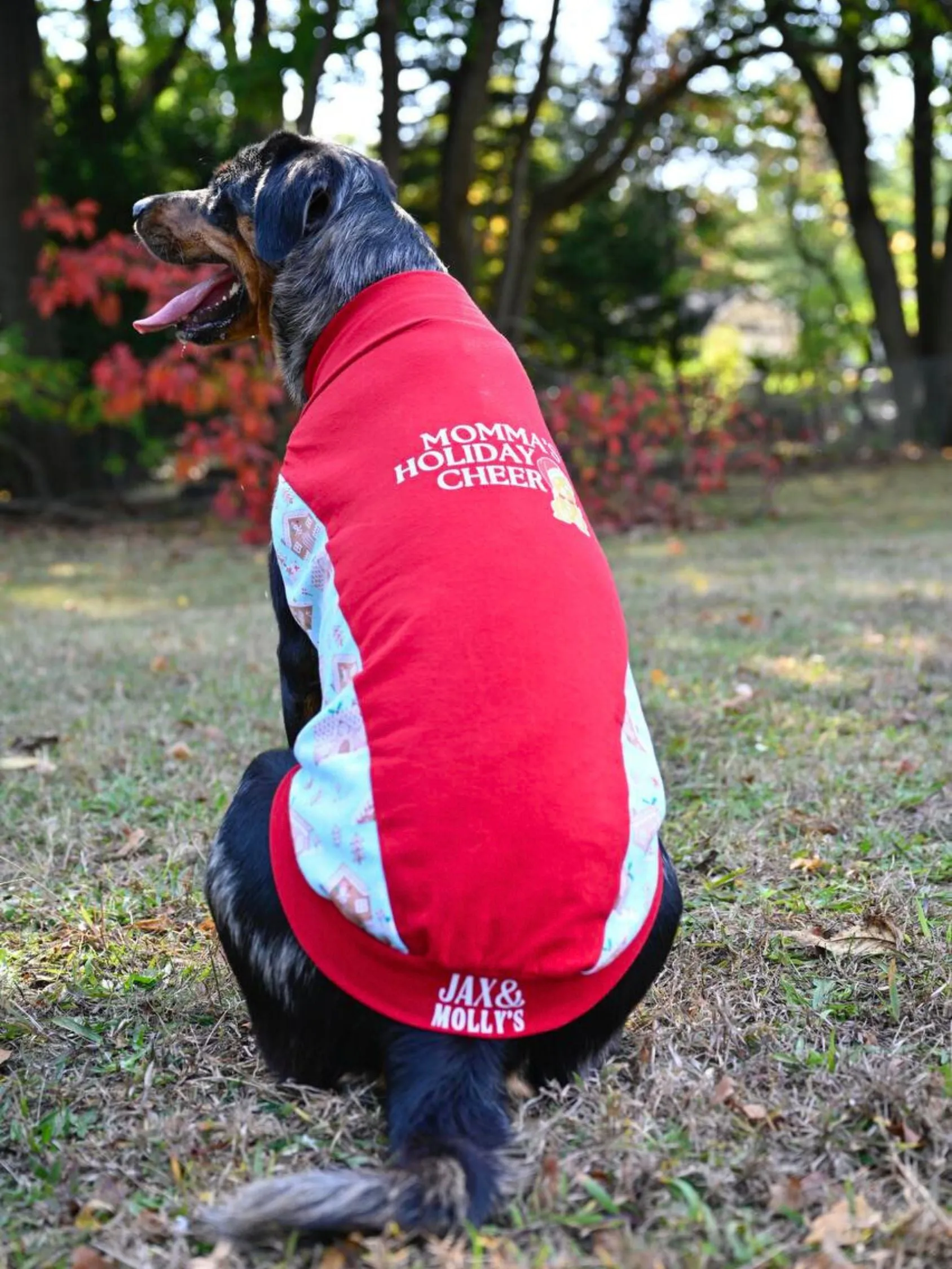 Momma's Holiday Cheer Dog Tank | Custom Vinyl Print