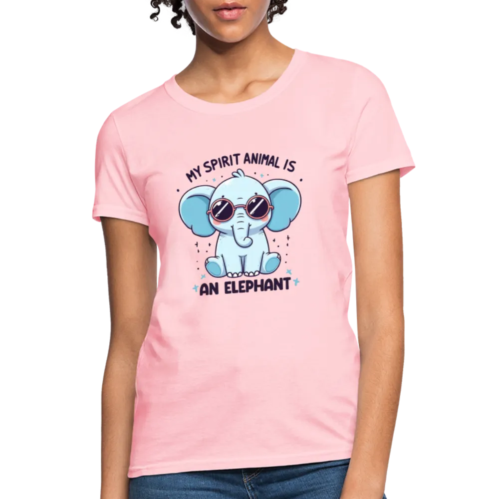 My Spirit Animal is an Elephant Women's Contoured T-Shirt