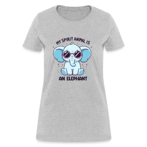 My Spirit Animal is an Elephant Women's Contoured T-Shirt