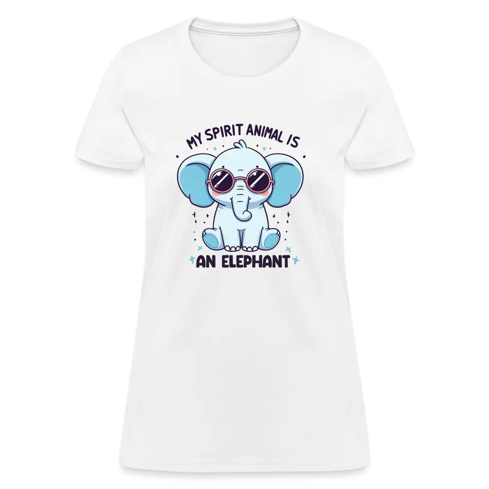 My Spirit Animal is an Elephant Women's Contoured T-Shirt