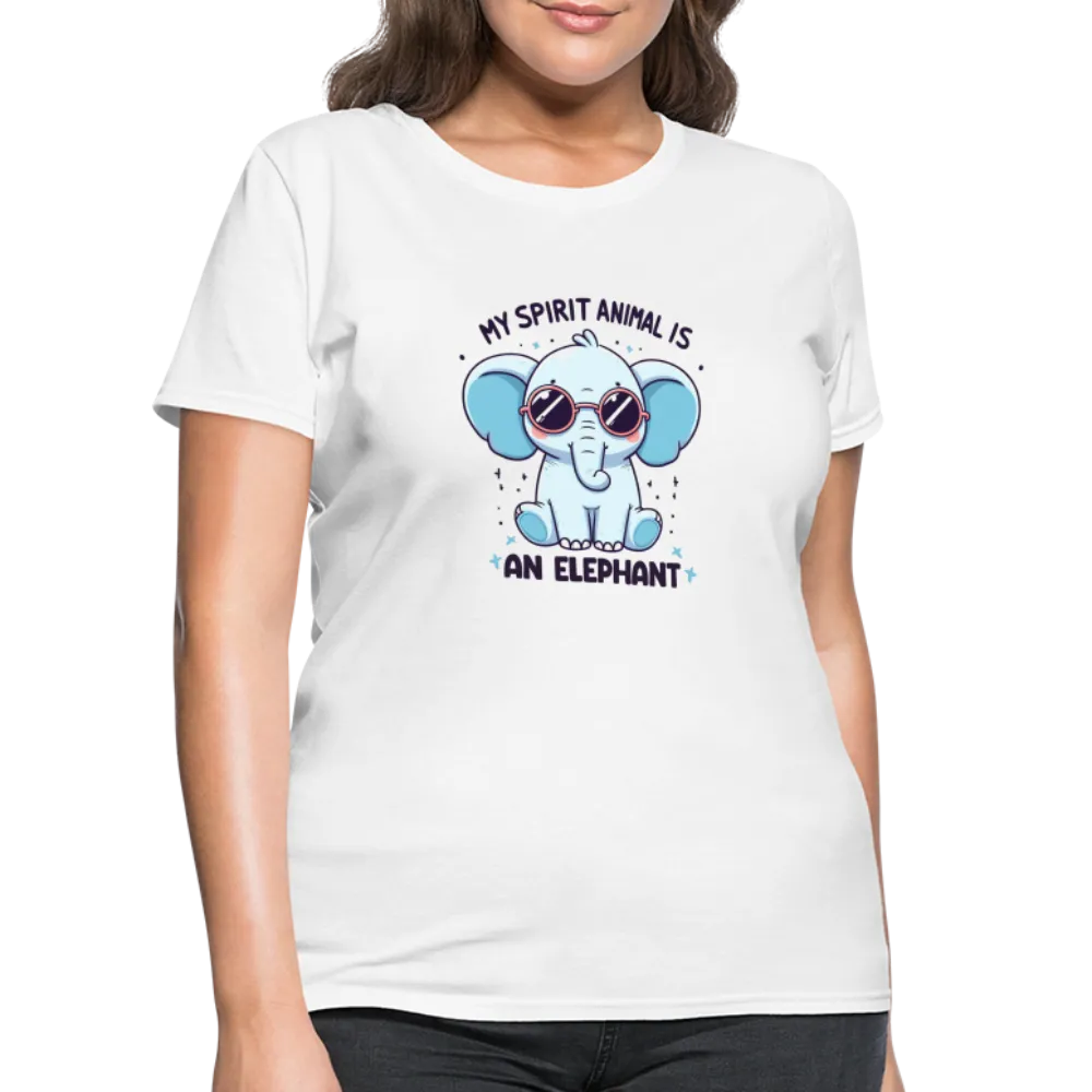 My Spirit Animal is an Elephant Women's Contoured T-Shirt