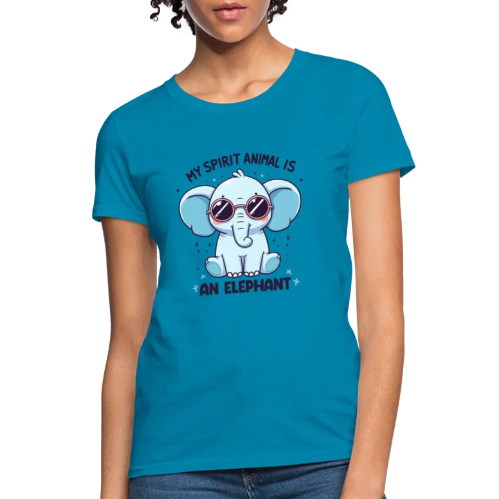 My Spirit Animal is an Elephant Women's Contoured T-Shirt