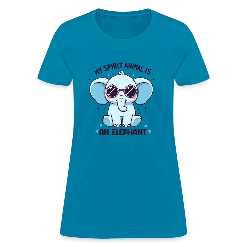 My Spirit Animal is an Elephant Women's Contoured T-Shirt