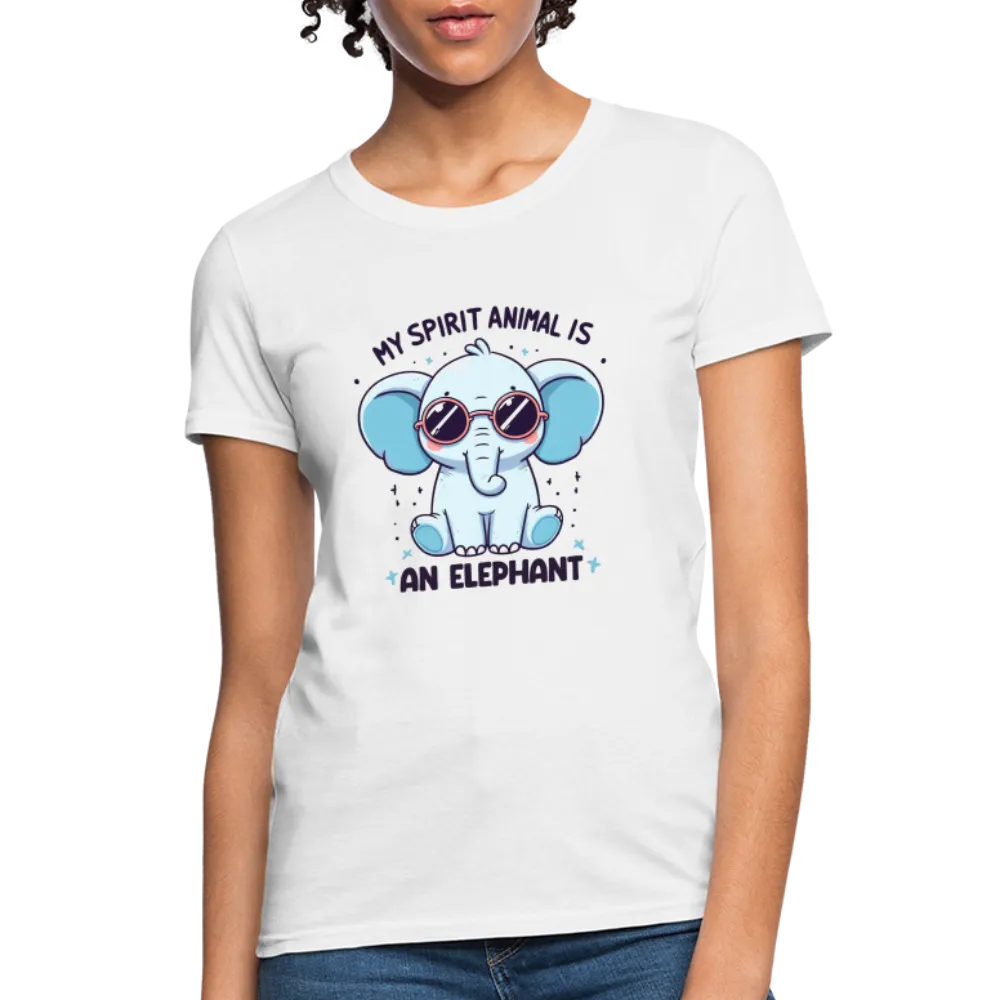 My Spirit Animal is an Elephant Women's Contoured T-Shirt