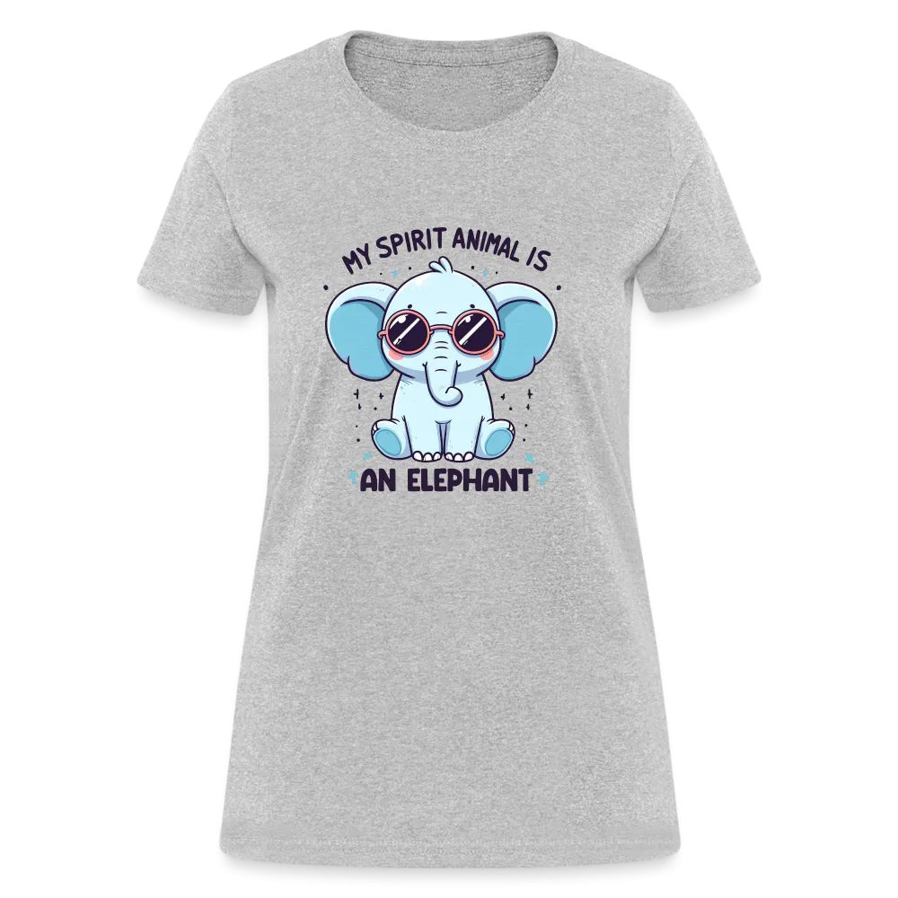 My Spirit Animal is an Elephant Women's Contoured T-Shirt