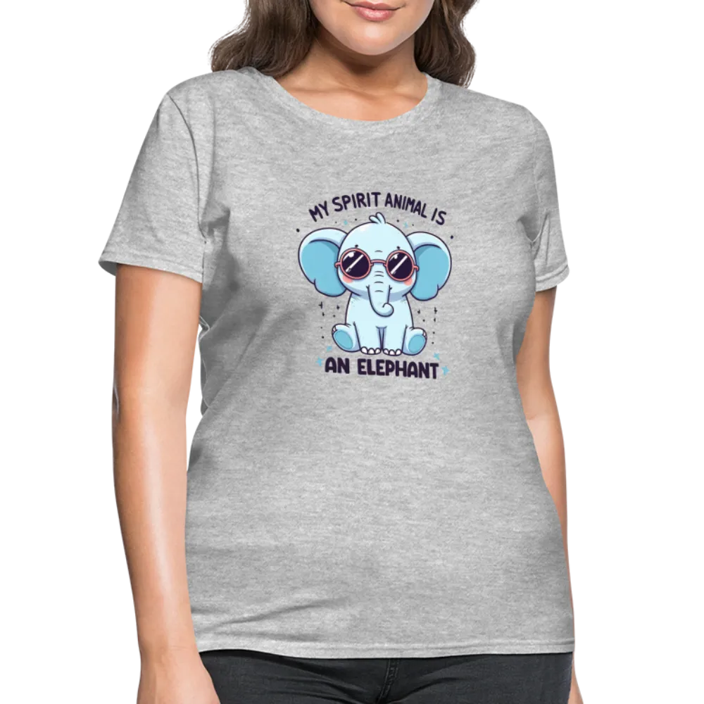 My Spirit Animal is an Elephant Women's Contoured T-Shirt