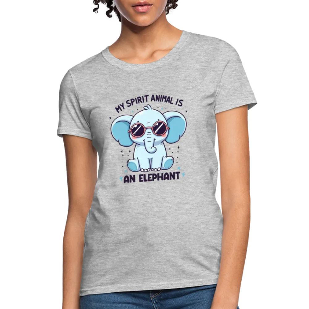 My Spirit Animal is an Elephant Women's Contoured T-Shirt