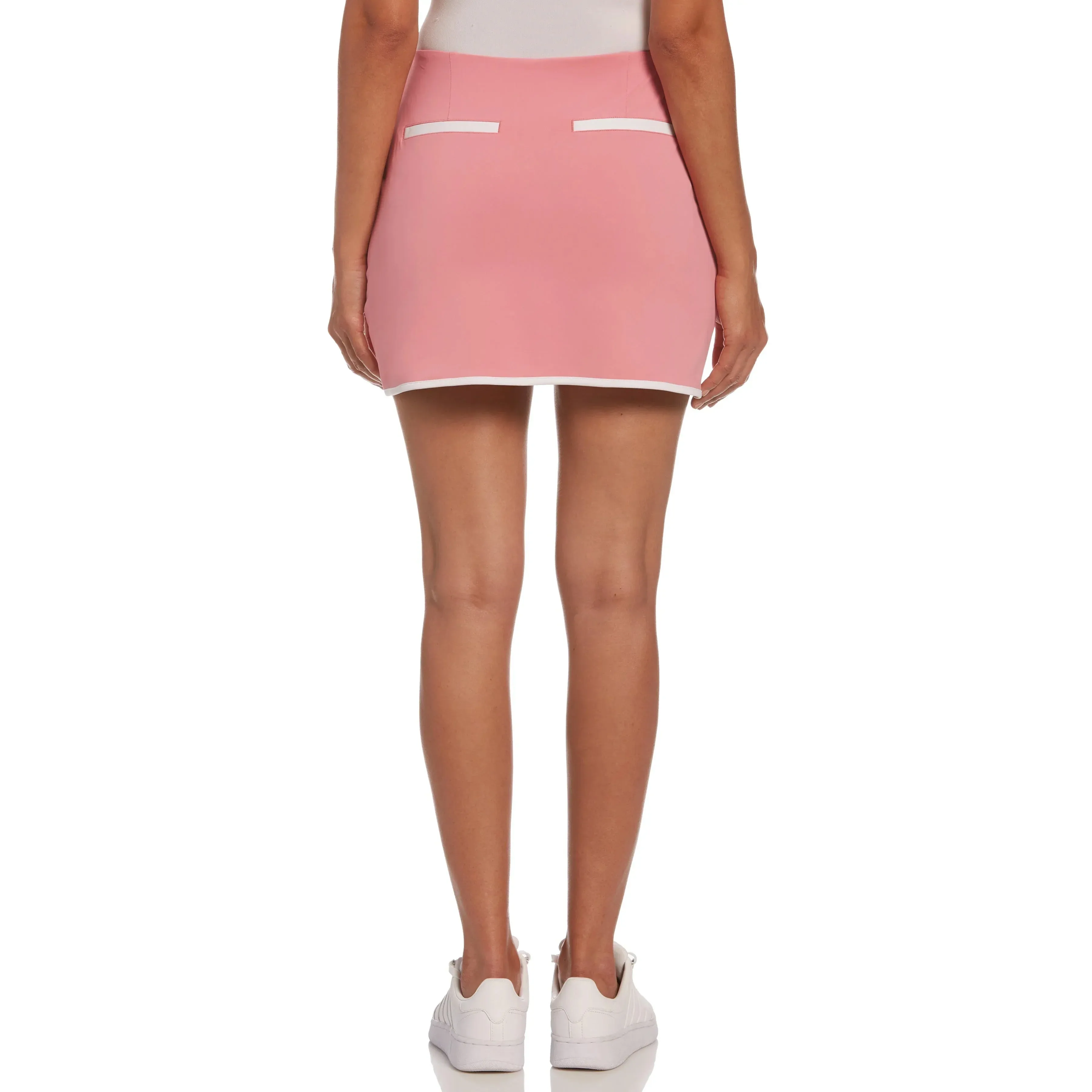 Original Penguin Womens A-Line Golf Skort with Contrast Binding 14" - CASHMERE ROSE