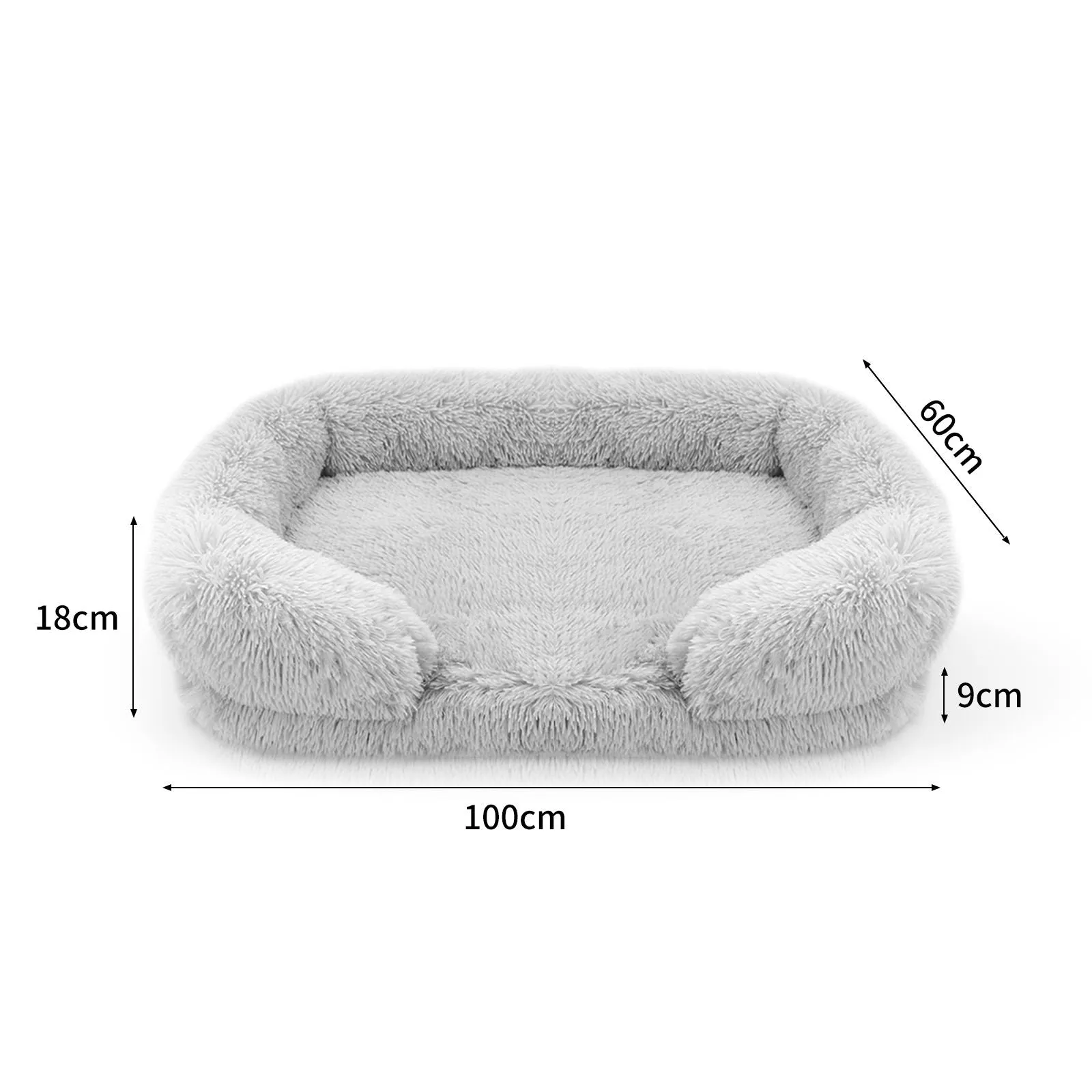 Pet Dog Comfort Bed Plush Bed Comfortable Nest Removable Cleaning Kennel XL