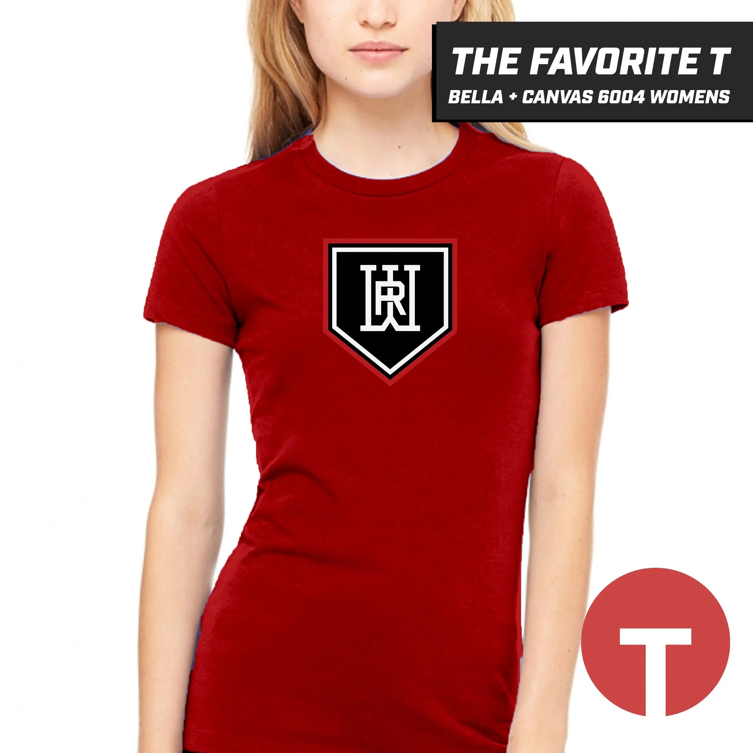 Rapids Baseball - Bella Canvas 6004 Womens "Favorite T" - LOGO 5