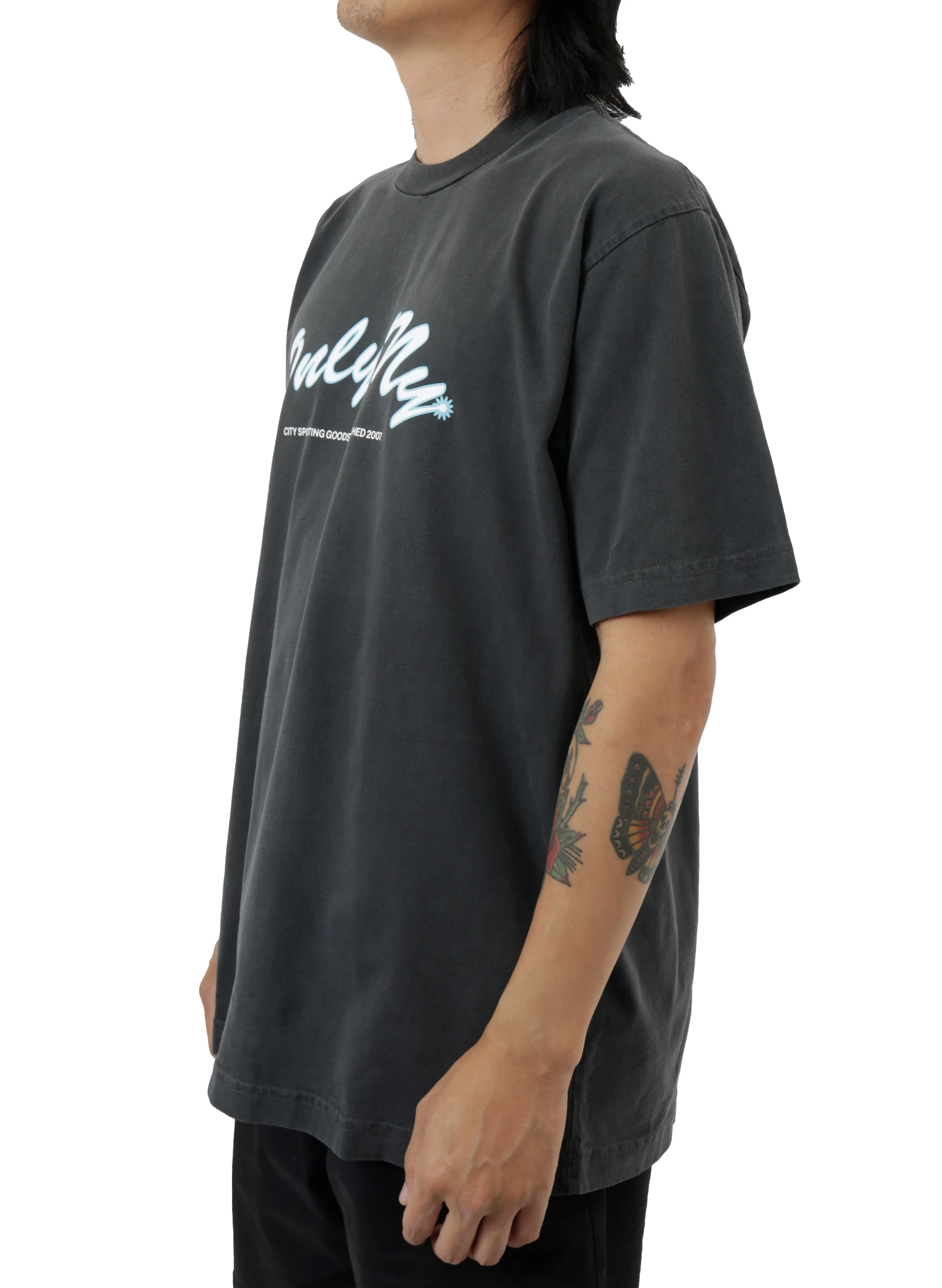 Retro Star Logo Tee - Classic Black