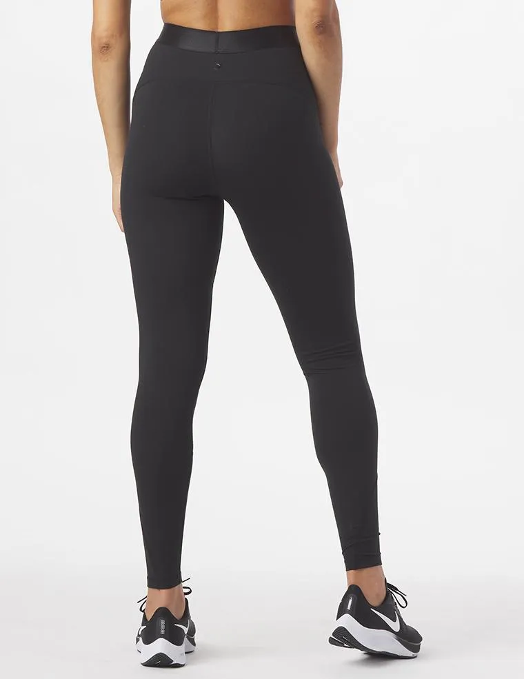 Satin Legging: Black