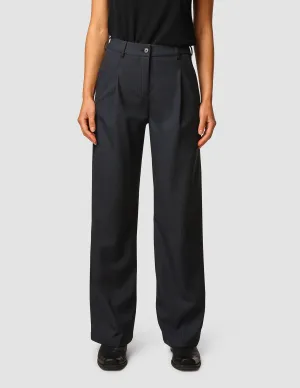 Serene Pants Wide Black Night Pinstripe