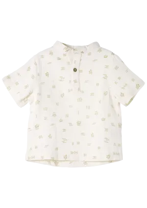 Short sleeve shirt Water of Life organic muslin